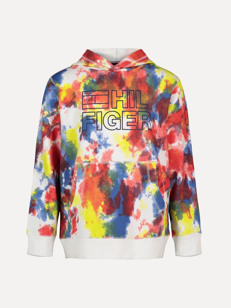 Fiú Tommy Hilfiger Big Tie-Dye Hoodies Színes | HU 2101KOR